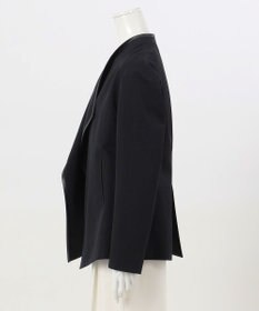 23区 【エステータ】ウールリネン レザートリミング ジャケット