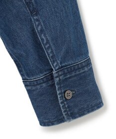23区 【洗える】23区DENIM ライトダンガリー シャツ ワンピース