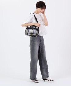 LeSportsac MINI DUFFEL CROSSBODY/ピクセルスクランブルチェック