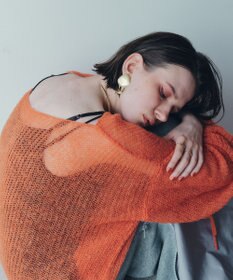 YECCA VECCA メタルプレートスイングピアス