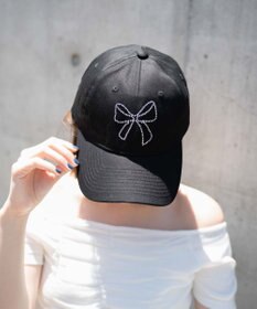 WEGO ラインストーンロゴキャップ