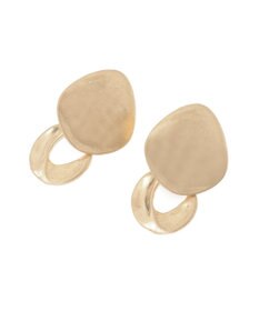 YECCA VECCA メタルプレートスイングピアス