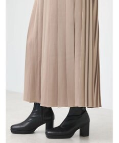 earth music&ecology サテンプリーツスカート