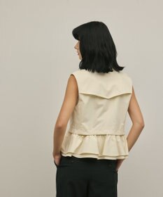 GRACE CONTINENTAL ペプラムトレンチベスト