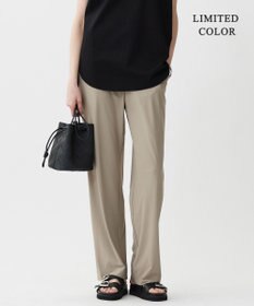 ICB 【WEB限定カラーあり・UVカット・接触冷感・速乾】マットスキューバ セミワイドパンツ クリームブラウン系［WEB限定］