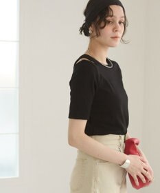 WEGO 【ANGIE VINTAGE】アシンメトリーカットアウトトップス