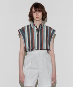 NAVE 【Nave 　洗える】ワイドストライプ ブラウス