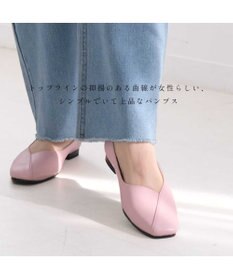 Pointer 日本製 本革Vカットパンプス