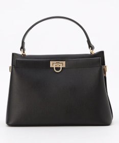 ANY SIS 【2WAY】スクエアミディトート バッグ ブラック