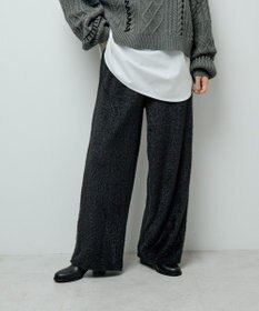 Green Parks フェザーレースジャガードパンツ