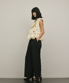 GRACE CONTINENTAL ペプラムトレンチベスト