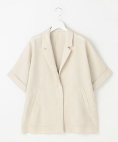 自由区 L 【人気素材・NEWアイテム】ラスティックメッシュハーフスリーブ ジャケット