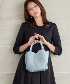 Tiaclasse 【3WAY】リボンブローチ＆ベルト付きフレアワンピース