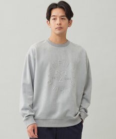 UNFILO MENS 【男女兼用】クリーンスエード エンボスロゴ クルー