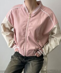 WEGO 配色デザインブルゾン