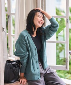 WEGO 【WEB限定/2025年秋冬新作//洗濯可/MLサイズ展開/ユニセックス着用ITEM】ドロップショルダーカーディガン