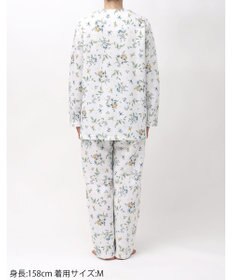 WACOAL ワコール_リラックス＆スリープ パジャマ キルトニット素材(本体) あったか 長袖 長ズボン ミントン レディース NDW458 /ワコール