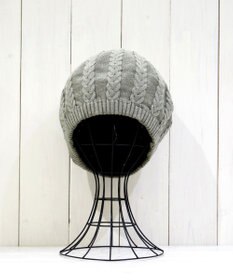 石田製帽 オーガニックコットン アラン編みベレー