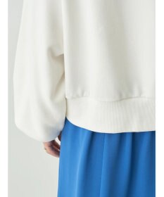 earth music&ecology クルーネック袖シャーリングスウェット