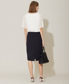 ICB 【接触冷感・防シワ・速乾・洗える】レーヨンライクトロ タイトスカート