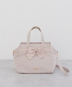 Maison de FLEUR グログランリボン3ルーム2Wayトートバッグ