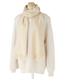 MOONBAT PAUL & JOE ACCESSOIRES ”PJ”ロゴブローチ付きムースタッチマフラー（パッケージ入り）