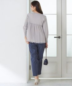 ANY SIS 【WEB・一部店舗限定】バックチュールコンビ ニット