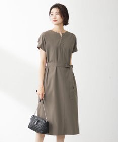 J.PRESS LADIES S 【洗える・イージーケア】ソフトタイプライター フレンチスリーブ ワンピース