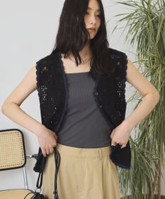 AMERICAN HOLIC クロシェ風ニットベスト