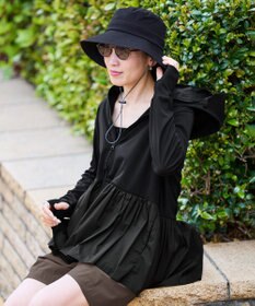 UNFILO 【ZIP!放映】 ラッシュガード ペプラムフーディ