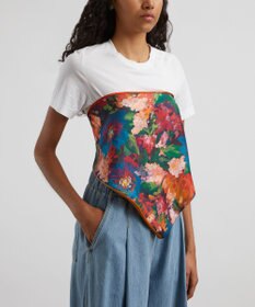 LIBERTY. アーティストズ ブーケ 90x90 シルク スカーフ