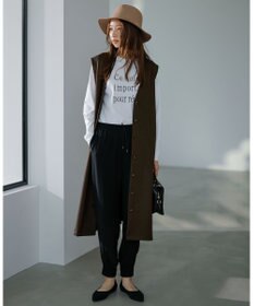 ICB 【WEB限定カラーあり・洗える】ライトダブルクロス ジョガーパンツ