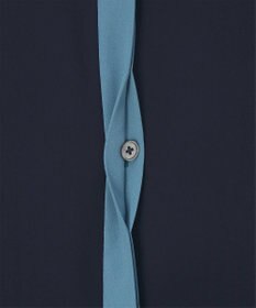 Paul Smith バックサテン ジョーゼット スタンドカラー ブラウス