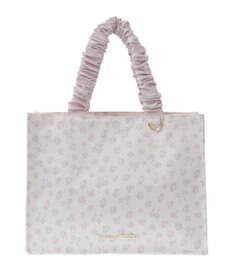 Maison de FLEUR リボンレオパードギャザーハンドルスクエアトート