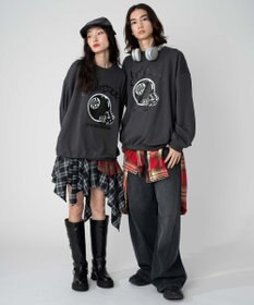 WEGO 【2025年秋冬新作/SMLXLサイズ展開/ユニセックス着用ITEM】アソートグラフィックプルオーバー