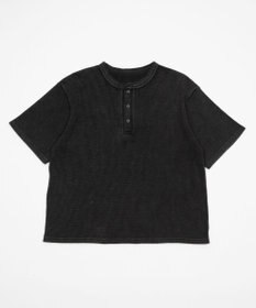 WEGO 【ユニセックス着用ITEM/MLサイズ展開】ワッフルヘンリーネックT（SS）