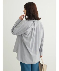 Green Parks 胸元ポケットイージーケアストライプシャツ