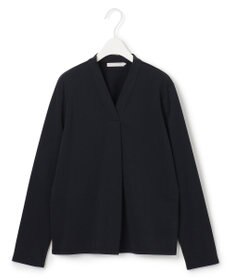 ICB 【洗える】 ウォームジャージー Vネックカットソー