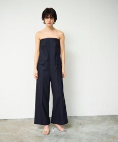 GRACE CONTINENTAL リネンタッチビスチェサロペ