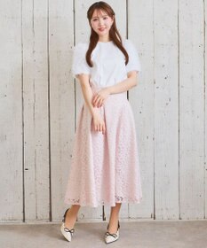 Feroux チュールスリーブ Tシャツ