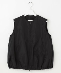 23区 【エステータ】シルクブレンド ライトタフタ ジップアップ ベスト