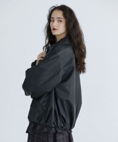 Green Parks ■ＥＳＣＡＲ　フェイクレザーバルーンブルゾン