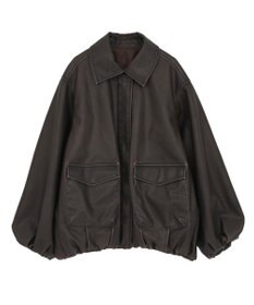 Green Parks ■ＥＳＣＡＲ　フェイクレザーバルーンブルゾン
