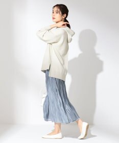 ANY L 【洗える】シャイニーサテン スカート