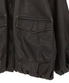 Green Parks ■ＥＳＣＡＲ　フェイクレザーバルーンブルゾン