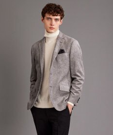 JOSEPH ABBOUD 【キングサイズ・軽量】ブロックベロア ストレッチ ジャケット