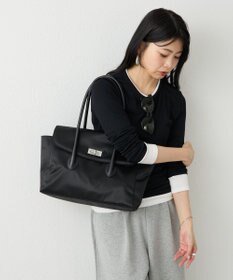 russet 《@__serako.r__企画》クラウズナイロンフラップトートバッグ(CE-1690)