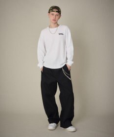 WEGO 【ユニセックス着用ITEM】ワッフルロゴT（長袖）