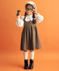 ANY KIDS チェックジャンパースカート