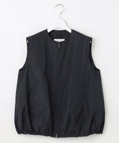 23区 【エステータ】シルクブレンド ライトタフタ ジップアップ ベスト